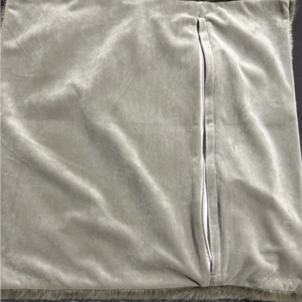 2 IKEA Faux Fur Pillow Cases